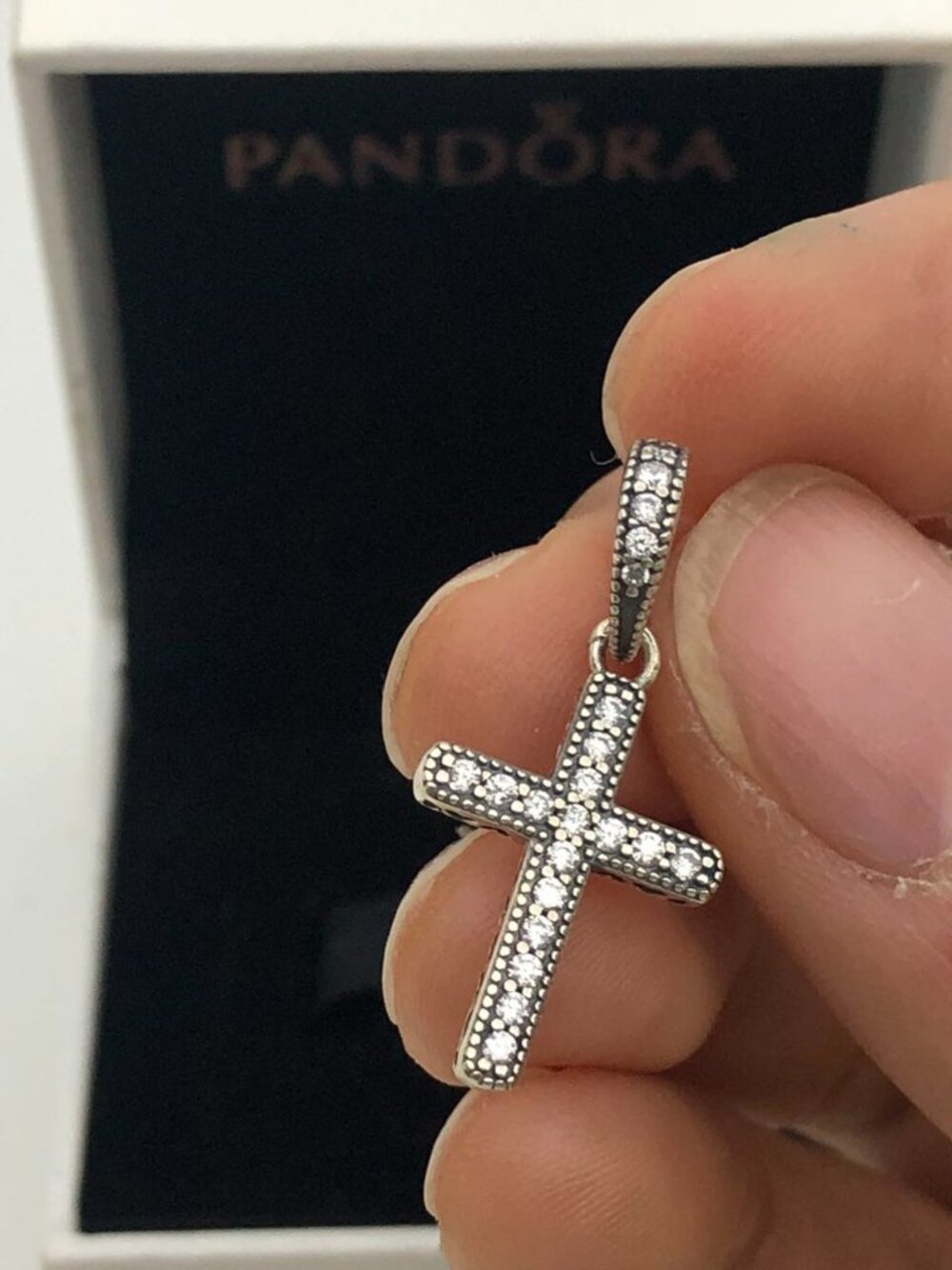 ✨🔥Pandora Sparkling Cross Dangle Charm